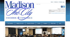 Desktop Screenshot of madisonthecitychamber.com