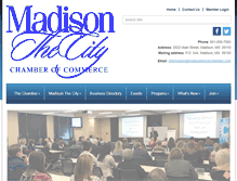 Tablet Screenshot of madisonthecitychamber.com